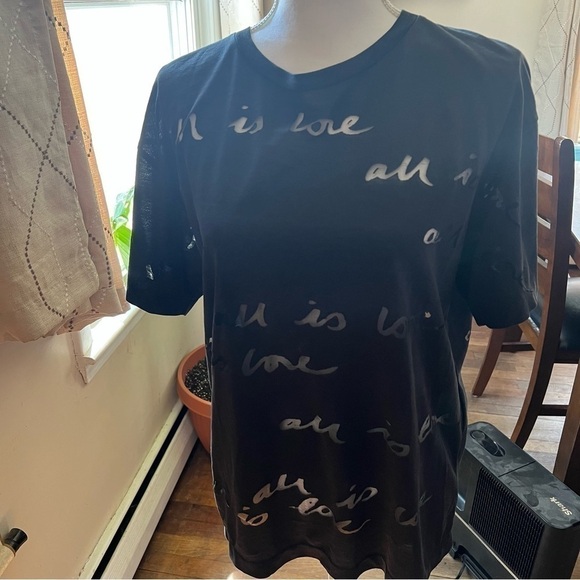 STELLA mccartney all is love burn out short sleeve tshirt sz 42 (small) - Picture 15 of 17